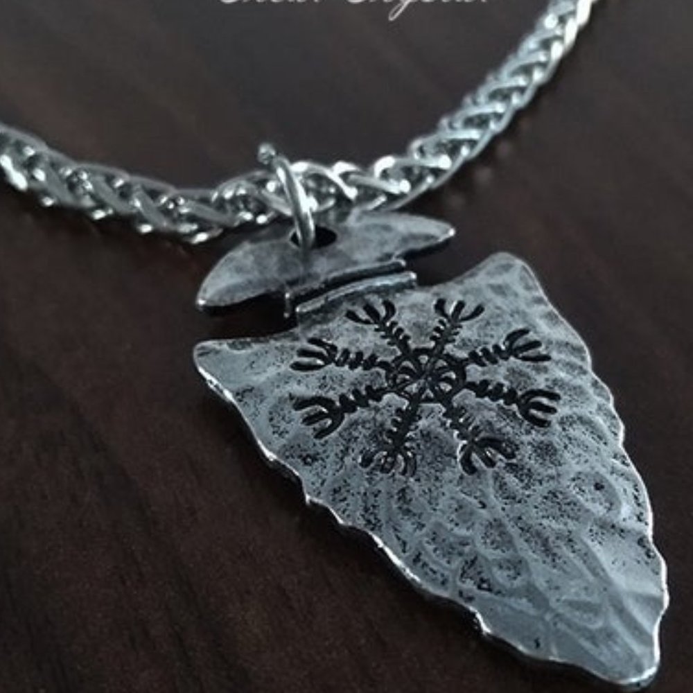 Compass Triangle Shape Pendant Necklaces for Women